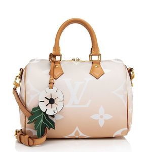 Louis Vuitton Giant Monogram Canvas By The Pool Speedy Bandouliere 25 Satchel